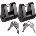 thumbnail image 1 of 2 Set Trailer Hitch Coupler Lock Trailer Coupler Padlock 1/4 Inch Hitch Pin 3/4 Coupler Span for Truck Trailer RV Boat, 1 of 10