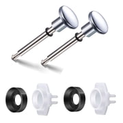 2 Set Tub Spout Diverter Repair Kit, Includes 2 x Diverter Valve Stems, 2 x Cup Seals and 2 x Gates, Bathroom Shower Bathtub Leaky Faucet Repair Replacement Parts Replace
