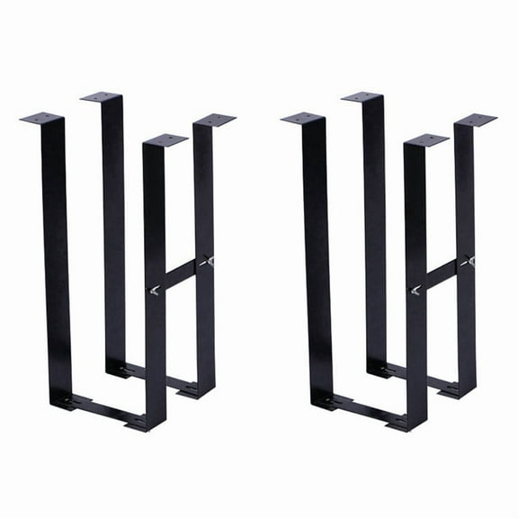 2 Set Under Desk PC Mount Bracket for Computer Case Computer Mainframe Hanger Host Box Stand Bracket Rack Black