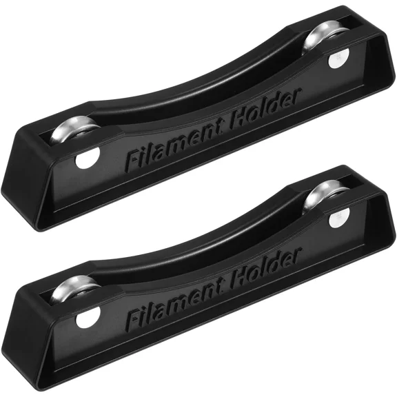 2 Set Universal 3D Printer Filament Spool Holder Compatible with PLA ABS TPU Filament Roller Easy Installation Black