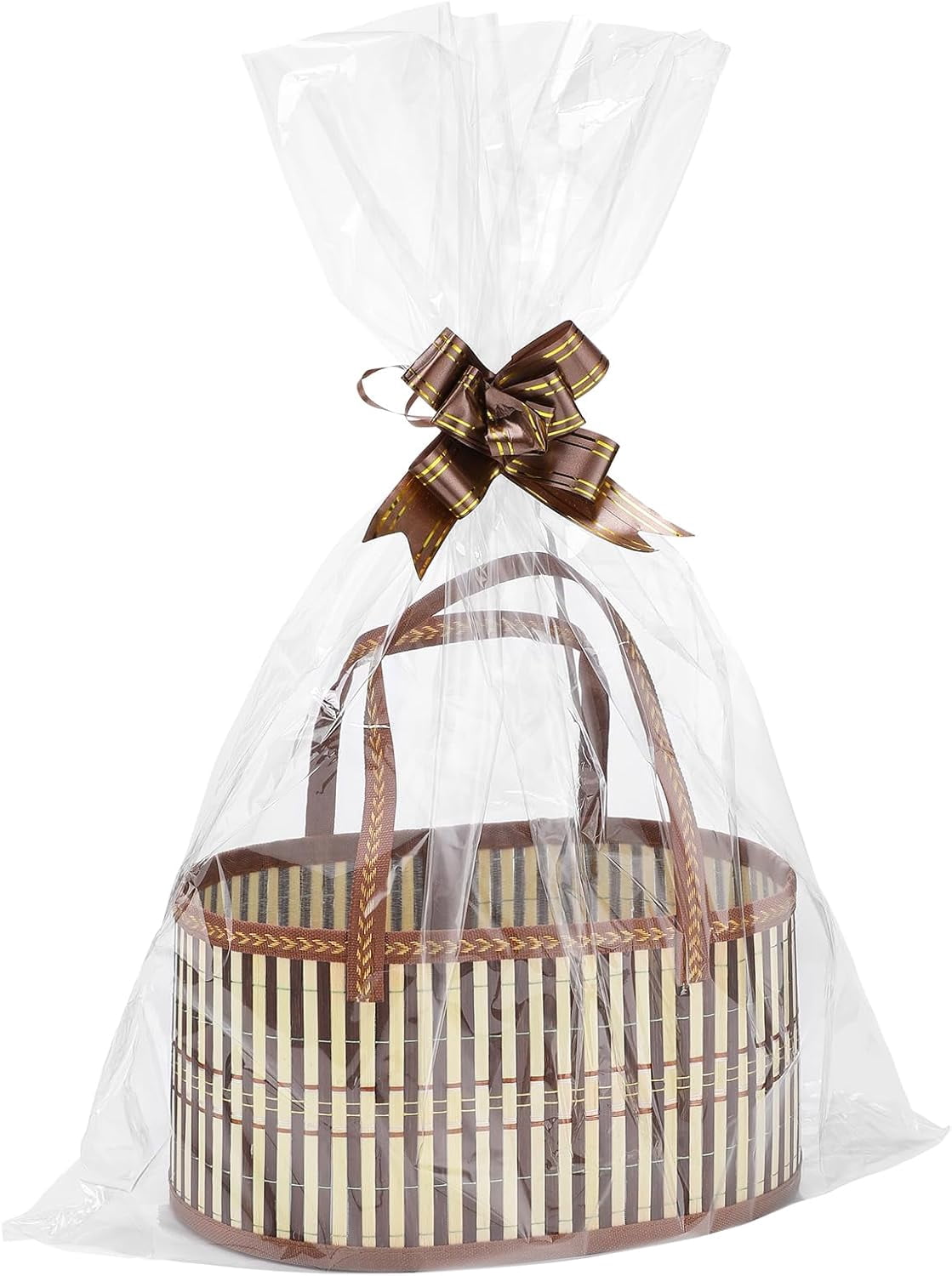 2 Set Valentine's Day Bamboo Baskets for Gifts Empty - 6"x7.5"x11.4 ...