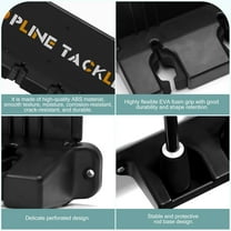 2 Set Vertical Fishing Rod Holders for Garage, Wall Mounted Storage Rack for 12 Rods