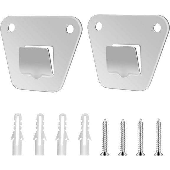 2-Set Wall Mounting Fan Bracket, Heavy Duty Wall Mounting Fan Bracket Holders for Oscillation Fans Solid Steel Fan Wall Mount Bracket with Fastening Screws for Wall Fan Mounting Bracket