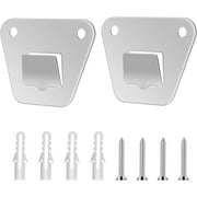 2-Set Wall Mounting Fan Bracket, Heavy Duty Wall Mounting Fan Bracket Holders for Oscillation Fans Solid Steel Fan Wall Mount Bracket with Fastening Screws for Wall Fan Mounting Bracket