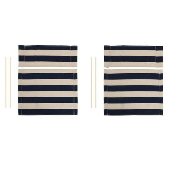 2 Set Washable Directors Chair Cover Garden Seat Cover Replacement Canvas Covers Casual Chair Kit