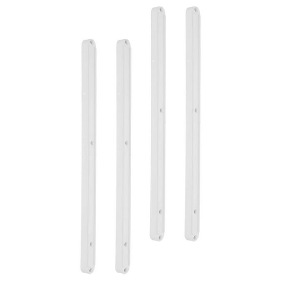 Homoyoyo Drawer Slides Bottom Mount Drawer Slides White 2 Set for Office Equipment