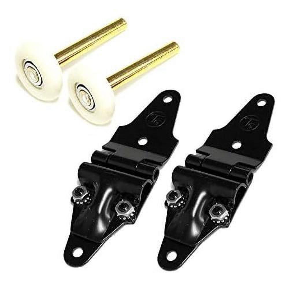 2 Set X Transglobal Mild Steel Roll Up End Hinge (Black)+Nylon (2.00