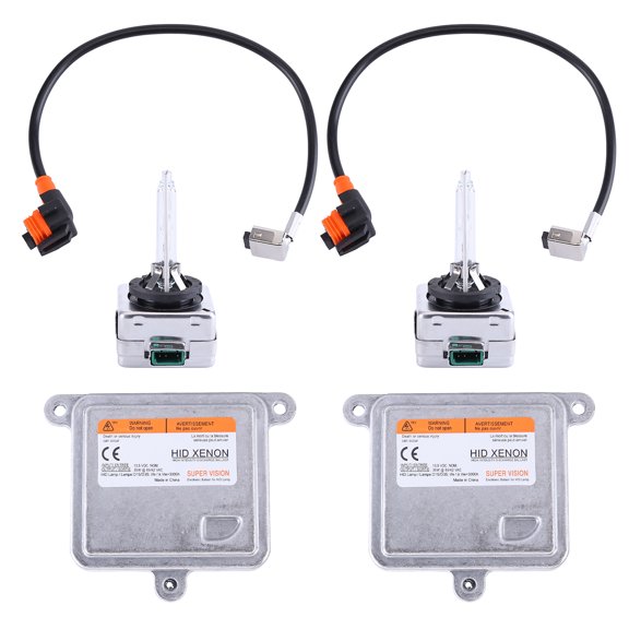 2 Set Xenon Ballast Control Unit +HID Bulb Wire Kit for Chevy Blazer Impala Malibu Suburban Tahoe, Reference OE 20928264