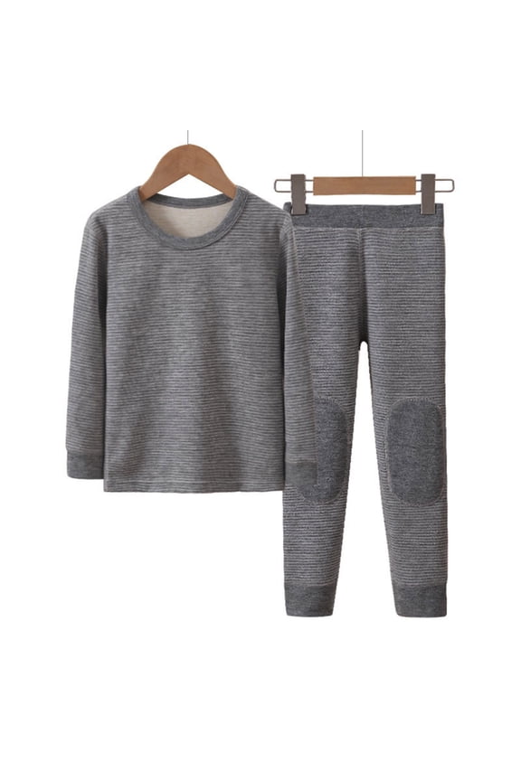 2 Set Youth Kids' Thermal Underwear Set Compression Shirt Leggings Pants Kids Base Layer Cold Weather Size 4-5 Years