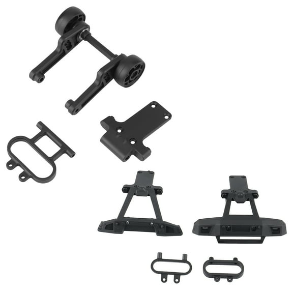 2 Set for HBX 16889 16889A 16890 16890A RC Car Part: 1 Pcs Wheelie Bar & 1 Set Front + Rear Bumper Assembly