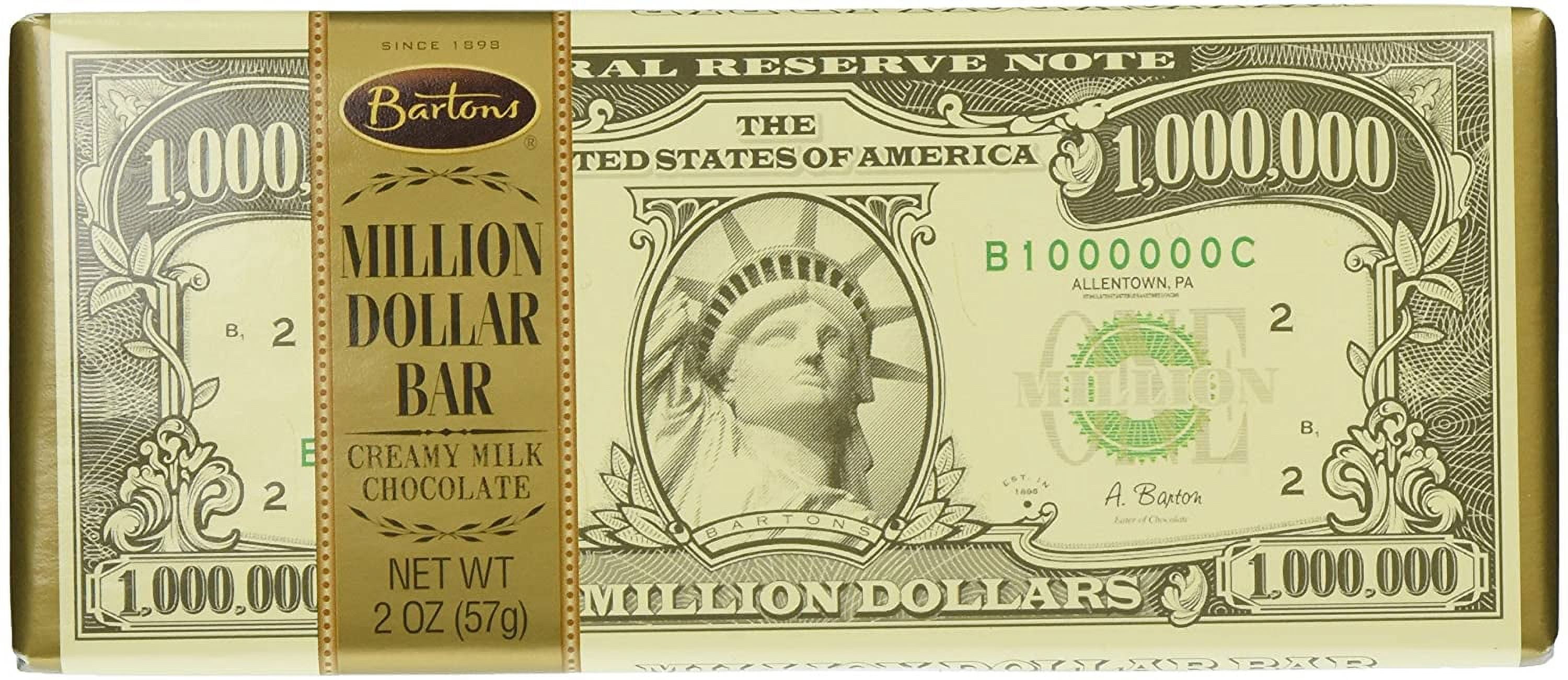 2 Set of 12 Million Dollar Milk Chocolate Bars  2 Oz