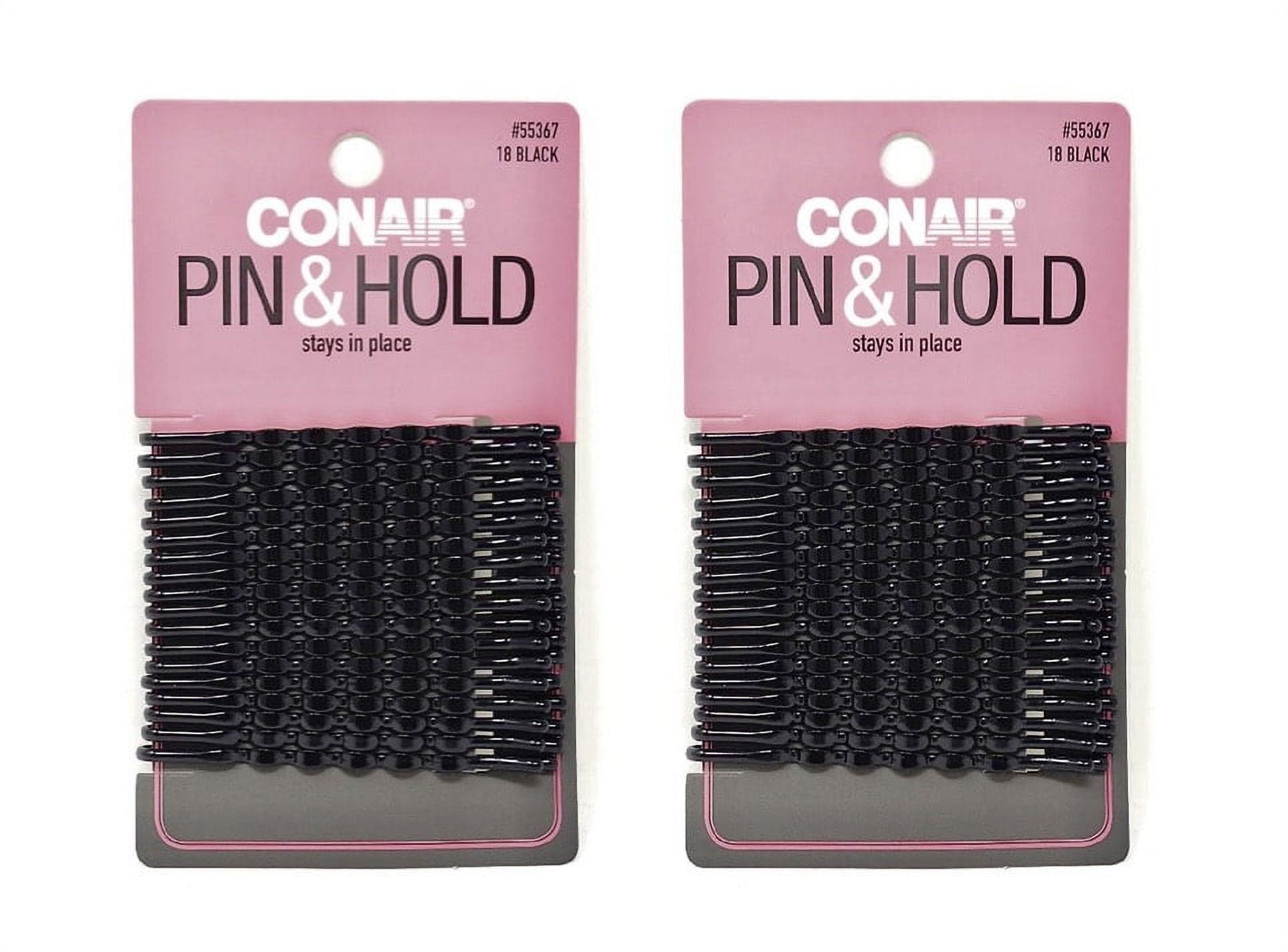 2 Set of 18 Scunci Black Styling Essentials Bobby Pins