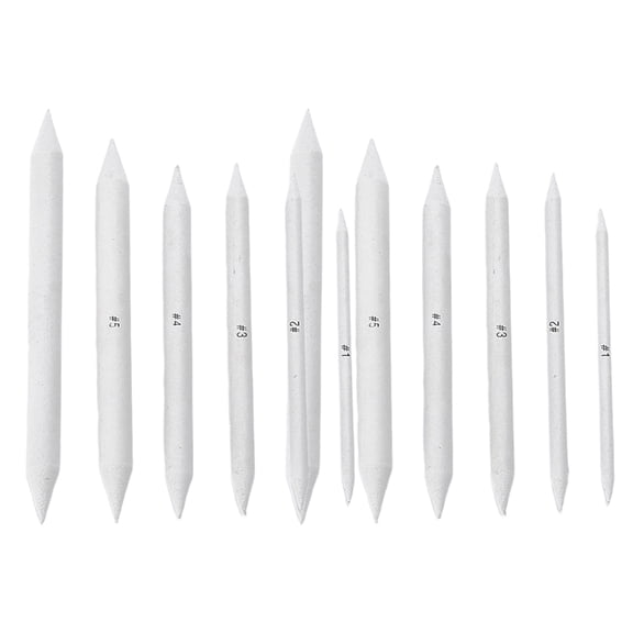 2 Sets/12PCS Blending Stumps Paper Stumps Art Drawing Stumps Set Artist Sketch Rub Drawing Tool