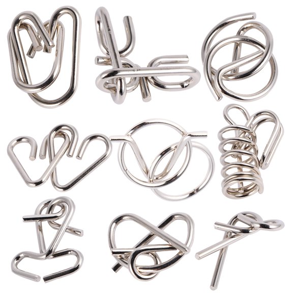 Brain Teaser Metal Rings