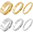 thumbnail image 1 of 2 Sets 18k Gold Plated Rings for Women Stackable Rings Silver Gold Stacking Rings Thumb Rings Eternity Wedding Band Lovely Friendship Ring Mothers Day Anniversary Graduation Birthday Gifts, 1 of 7