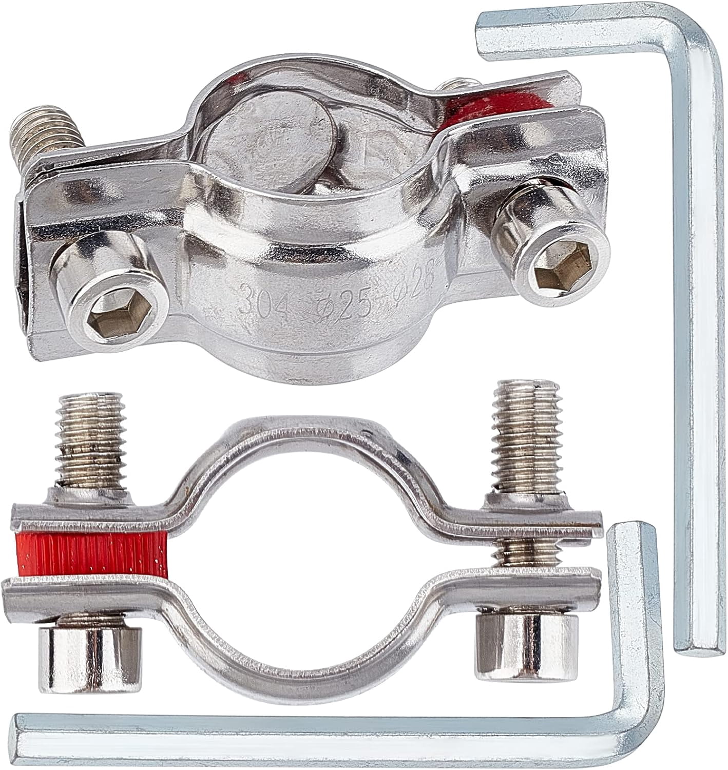 2 Sets 304 Stainless Steel Clamps Fix Sinking Office Chair Inner ...