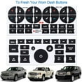 thumbnail image 1 of 2 Sets AC Control Radio Dash Button Repair Kit Sticker for Chevy GMC Decals US,Black, 1 of 11