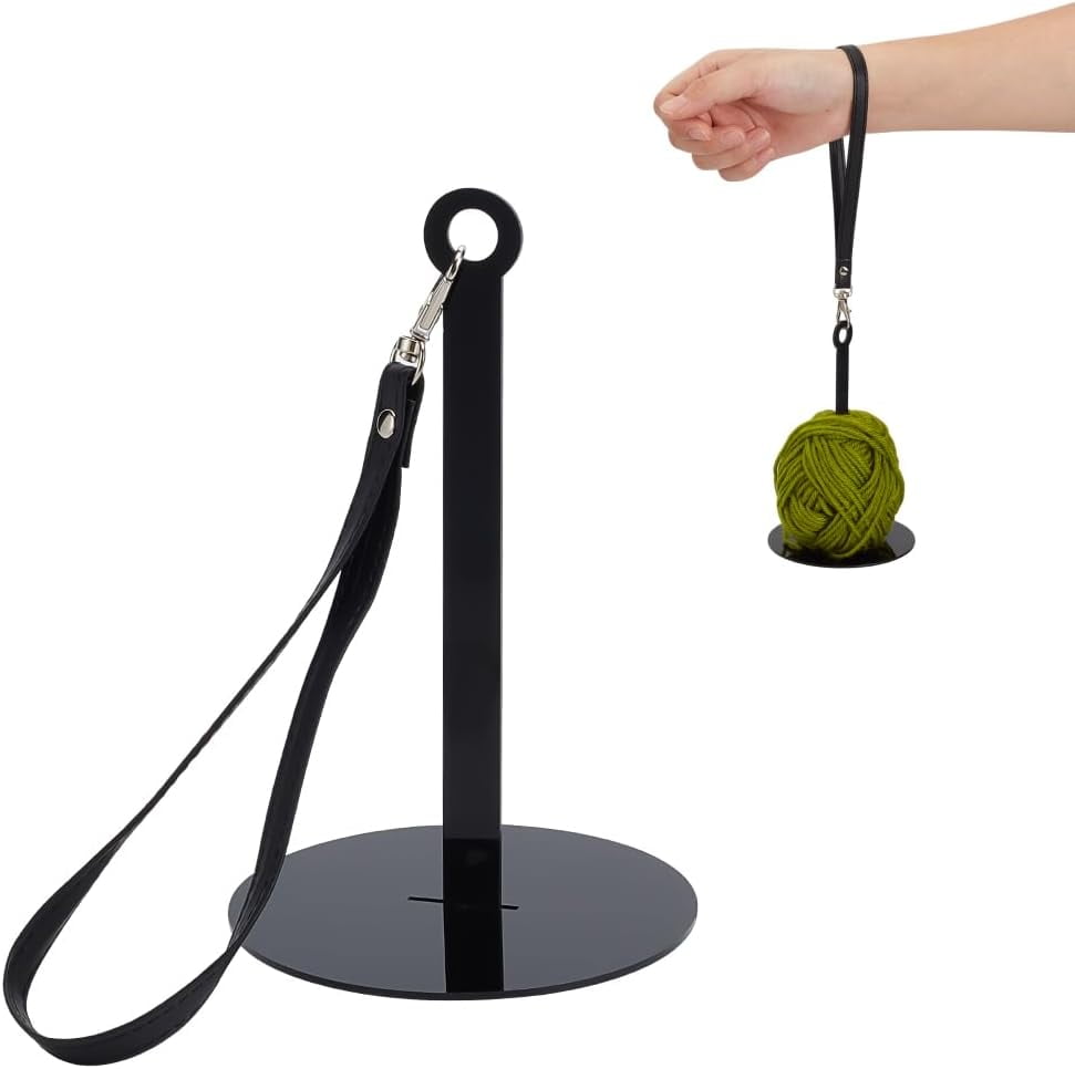 Atcdfuw Yarn Holder & Dispenser - Acrylic Detachable Wrist Holder For Knitting & Crochet, Portable Yarn Minde