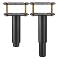 thumbnail image 1 of 2 Sets Adjustable Height Bed Frame Support Legs Replacement Bed Center Slat Support Legs(130mm-240mm/5.1"-9.4") Black, 1 of 6