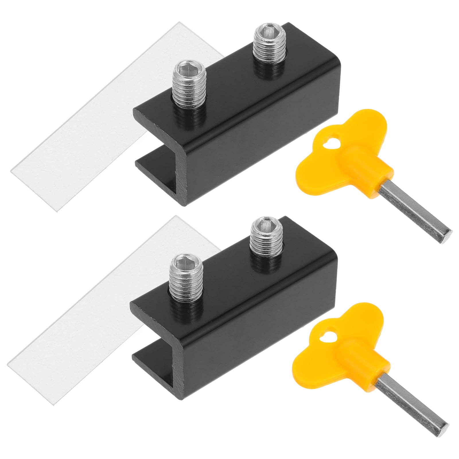 2 Sets Window Locks Sliding Security Lock with Key for Vertical ...