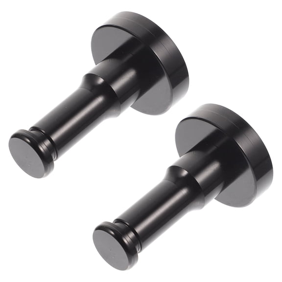 2 Sets Aluminum Alloy Coat Hook Punch Design Metal Hooks Clothes Rack Heavy Duty Office