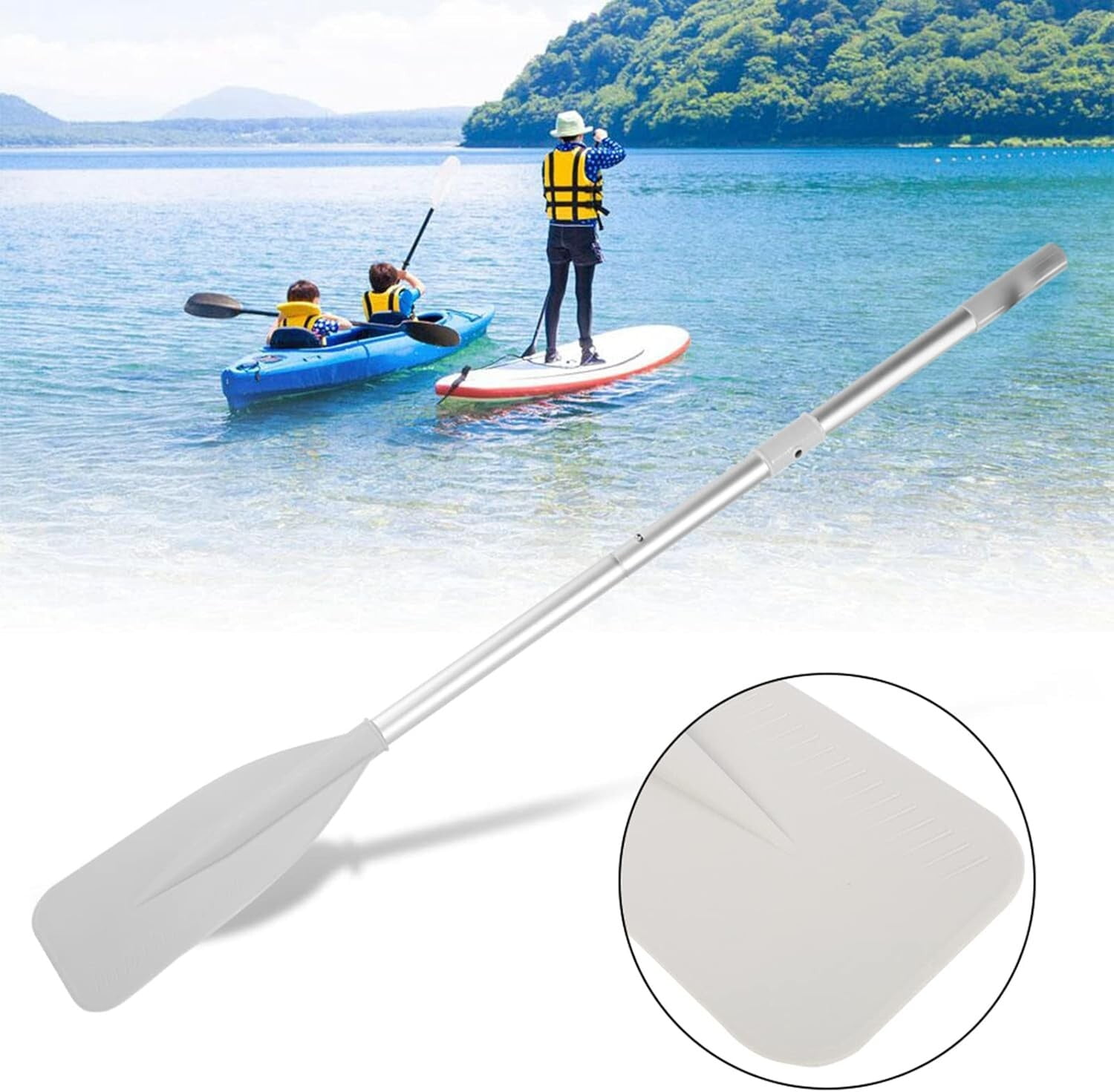 Kit De 3 Pales De Rechange Pour Pagaie De Kayak Gonflable – 40x18cm – Noir – Plastique