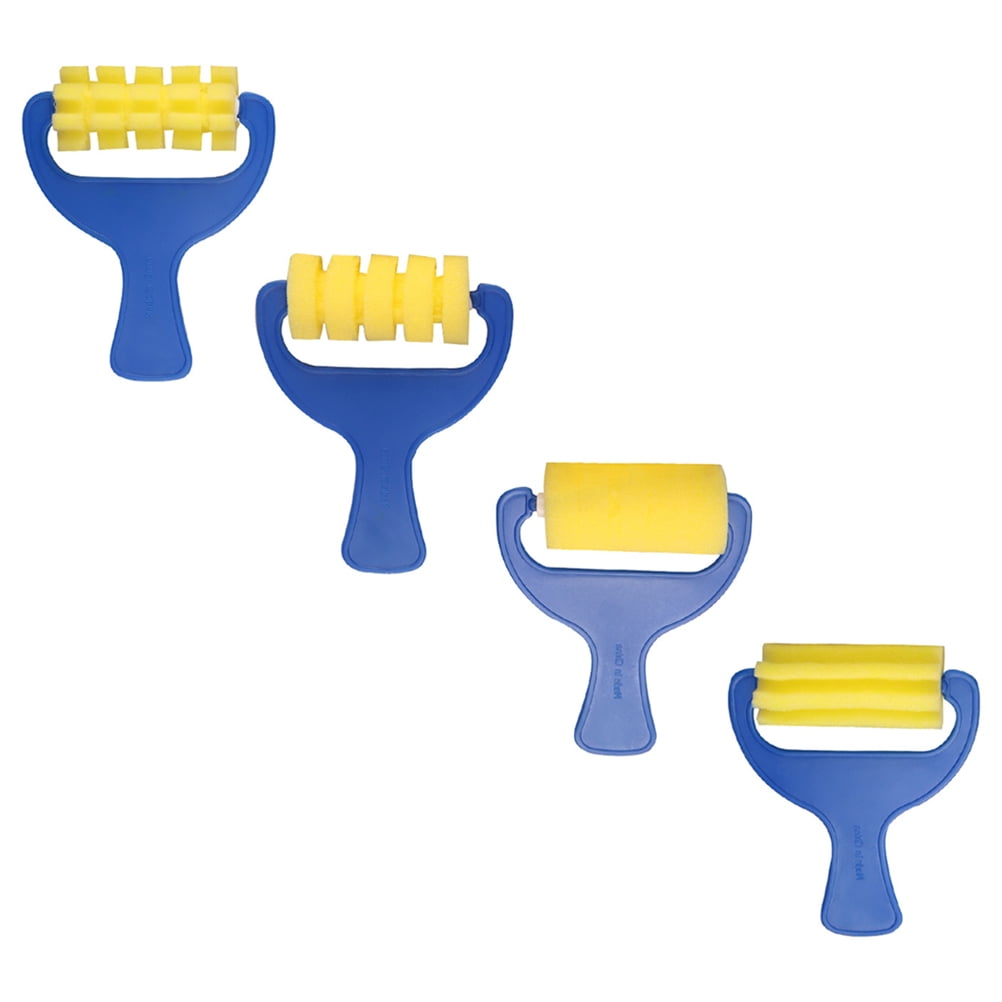 2 Sets Art Supplies Painting Sponge Brush Roller Sponges Kids DIY