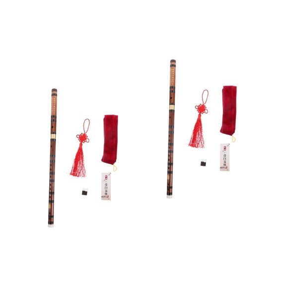 2-Pack Flutes Lightweight Traditional Chinese Musical Instruments for Beginners and Professionals