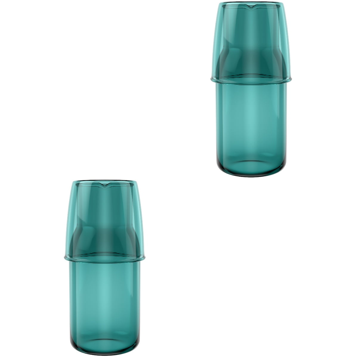 2 Sets Bedside Water Pitcher Pot Glass Water Cup Nightstand Water