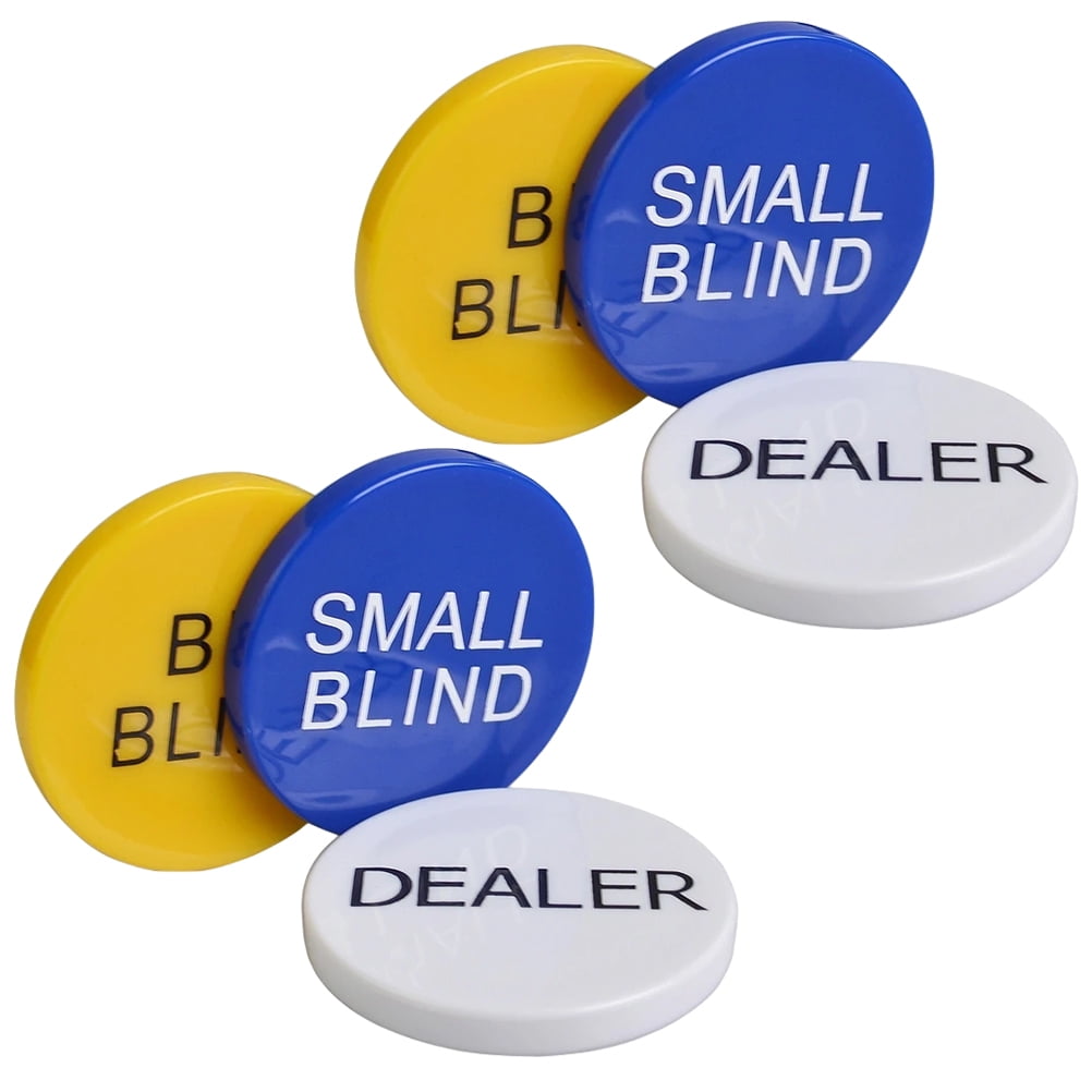 2 Sets Big and Small Blind Banker Code Poker Tokens Playing Cards Chips
