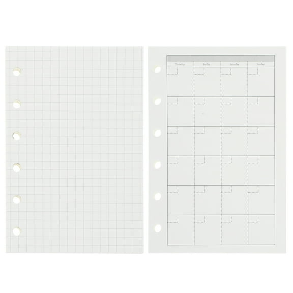 2 Sets Binder Notepad Refill Notebook Replacement Refills Loose Leaf Refill Paper Refill Binder