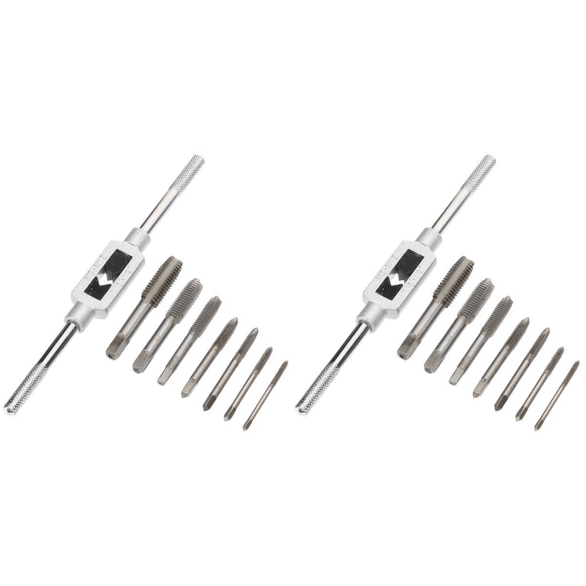 WYN 2 Sets Tap And Die Set Thread Tapping Threading Tool Machine Screw Thread Tap