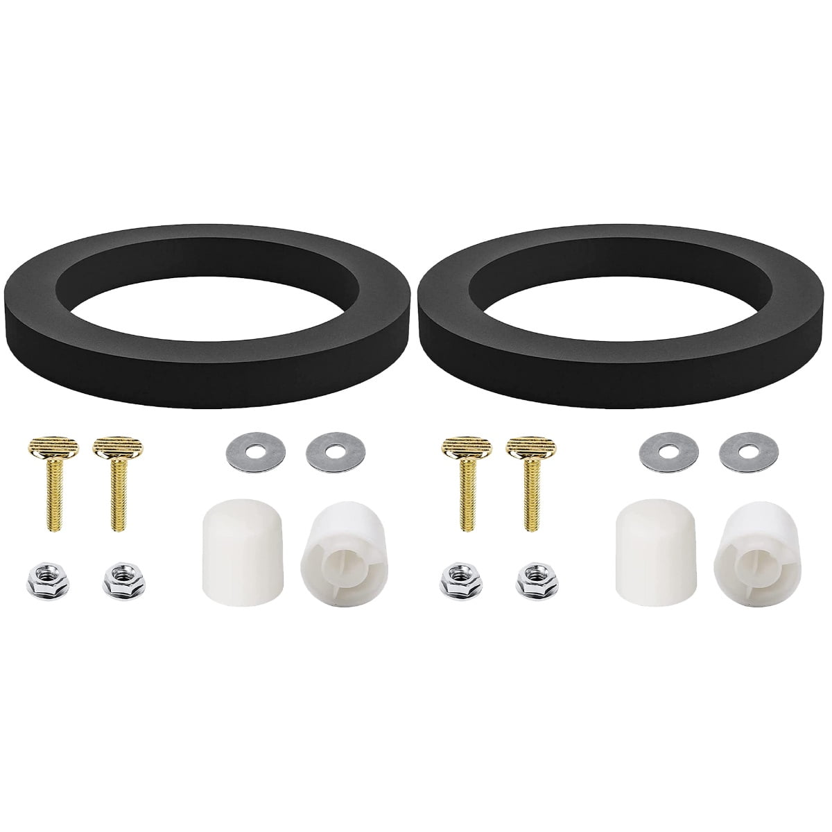 2 Sets Bolts Rv Toilet Seal Replacement Sealing Kit Ring Strip Iron ...