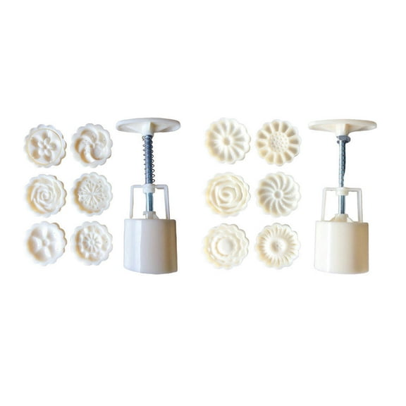 2 Sets Cake Tins for Baking Kitchen Gadget Baking Supplies White