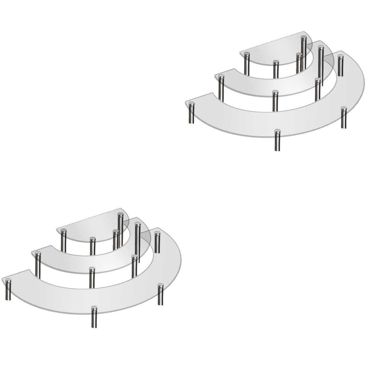 2 Sets Cake Display Stand Display Shelf Display Shelves Cupcake Stand