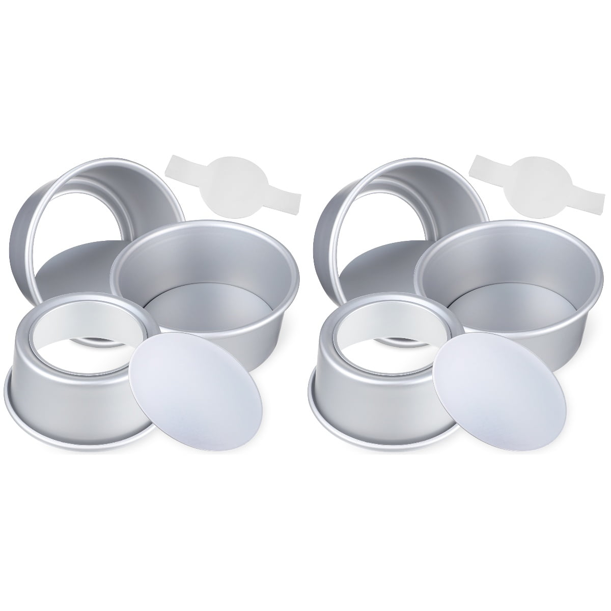 2 Sets Cake Tin and Cake Tin Liners Set Cake Parchment Cake Molds for