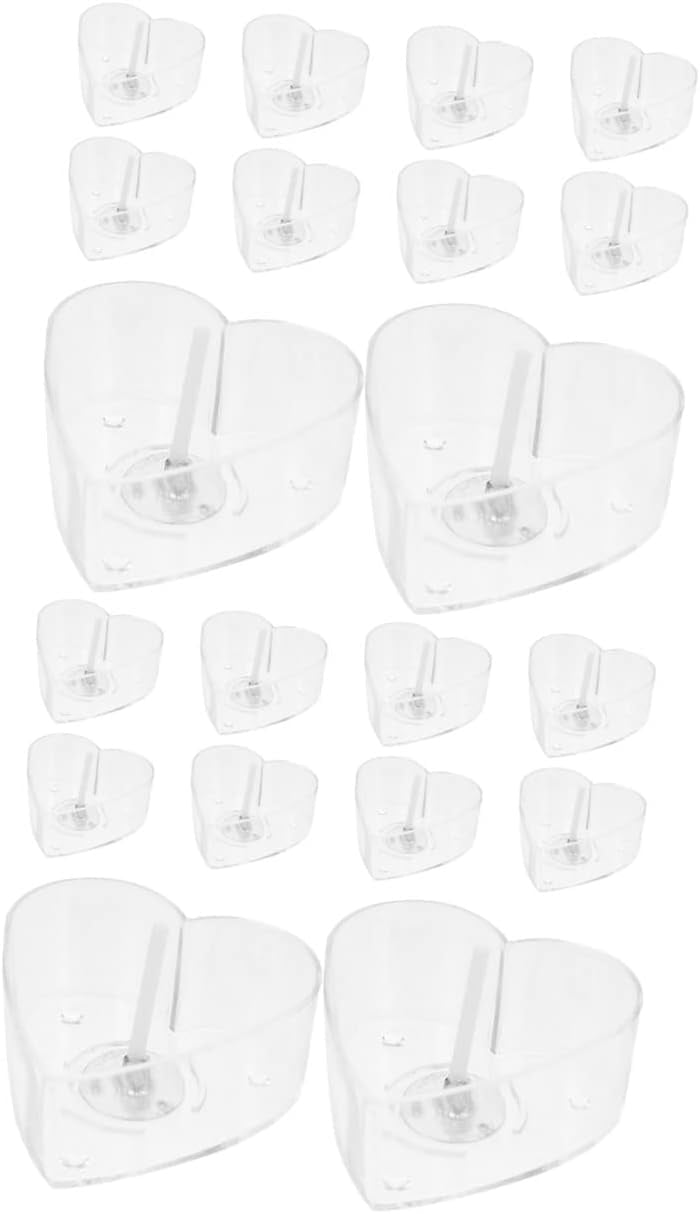 2 Sets Candle Accessories Clear Container Plastic Containers Glass Candle Holders DIY Candle