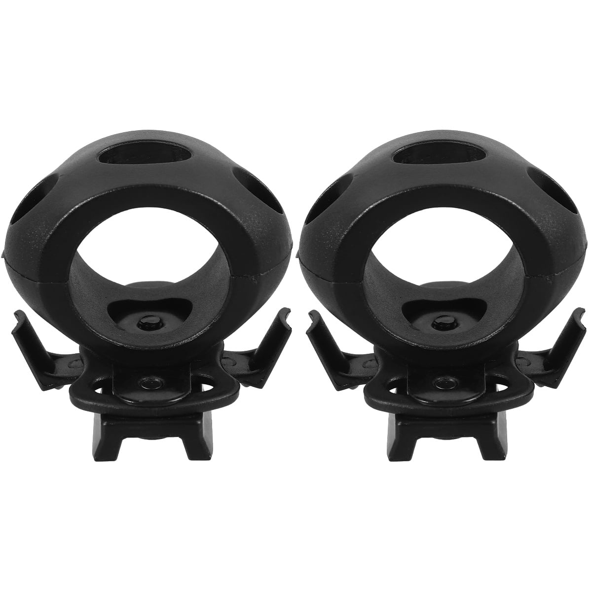 2 Sets Caps Hard Hat Light Clips Helmet Flashlight Holder Flash Clip Nylon Plastic