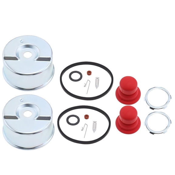 2 Sets Carburetor Float Chamber Needle Seat Kit Compatible For 631867 631021B 631021A 36045A Lawn Mower Repair Parts,With For Bulb For O-Ring
