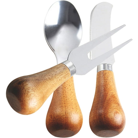 2 Sets Cheese Knife Flatware Charcuterie Accessories Mini Kitchen Tools Household Small Stainless Steel Bread Slicer