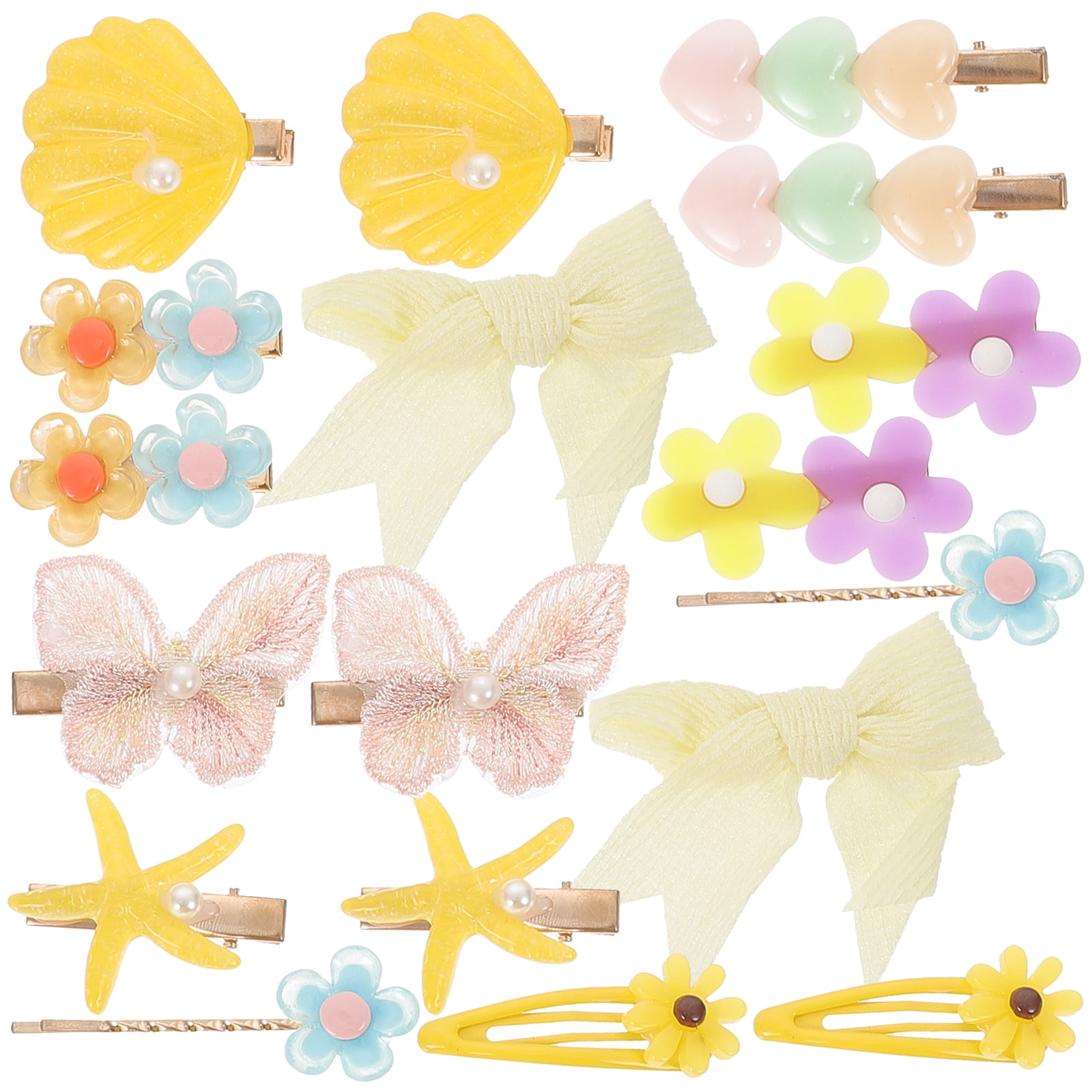2 Sets Children's Hair Clip Baby Clips Accessories Ear Childrens