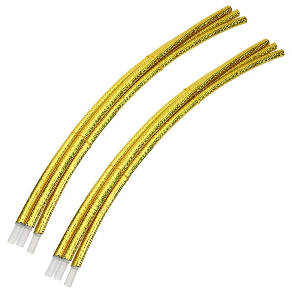 MLINS Durable Golden Balloon Arch Stand Kit for Decoration Use Premium Plastic Party Hoops 2 Sets