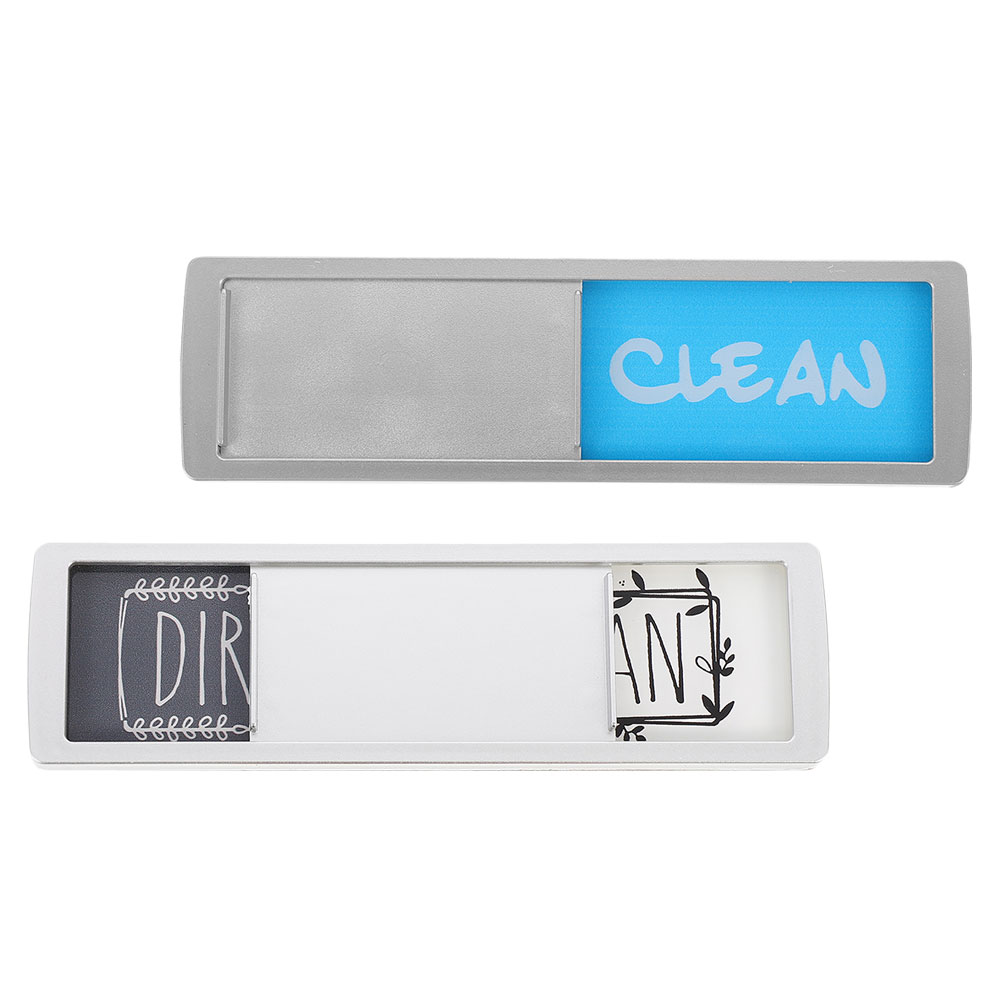 2 Sets Clean Dirty Sign Dishwasher for Locker