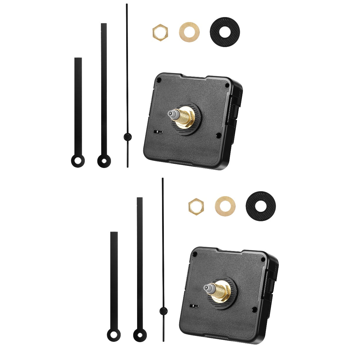 2 Sets Clock Mechanism and Hands Kit Battery Operated Clock Mechanism