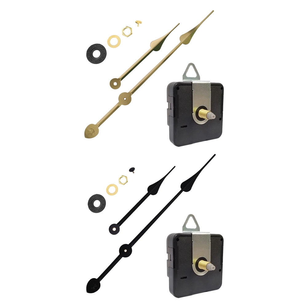 2 Sets Clock Movement Digital Wall Clocks Mechanism and Hands Kit