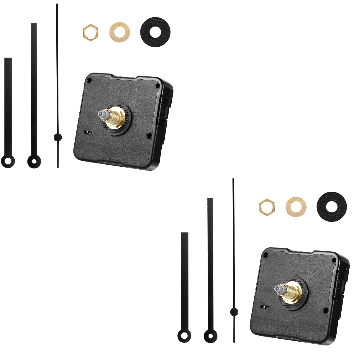 2 Sets Clocks Clock Mechanism Clock Hands and Motor Kit Arrows for Wall