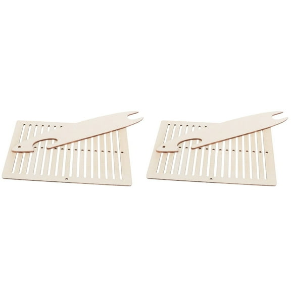 2 Sets Clothing Mending Tool Knitting Supplies Making Rag Rug Toothbrush Needles Elastic Shuttle