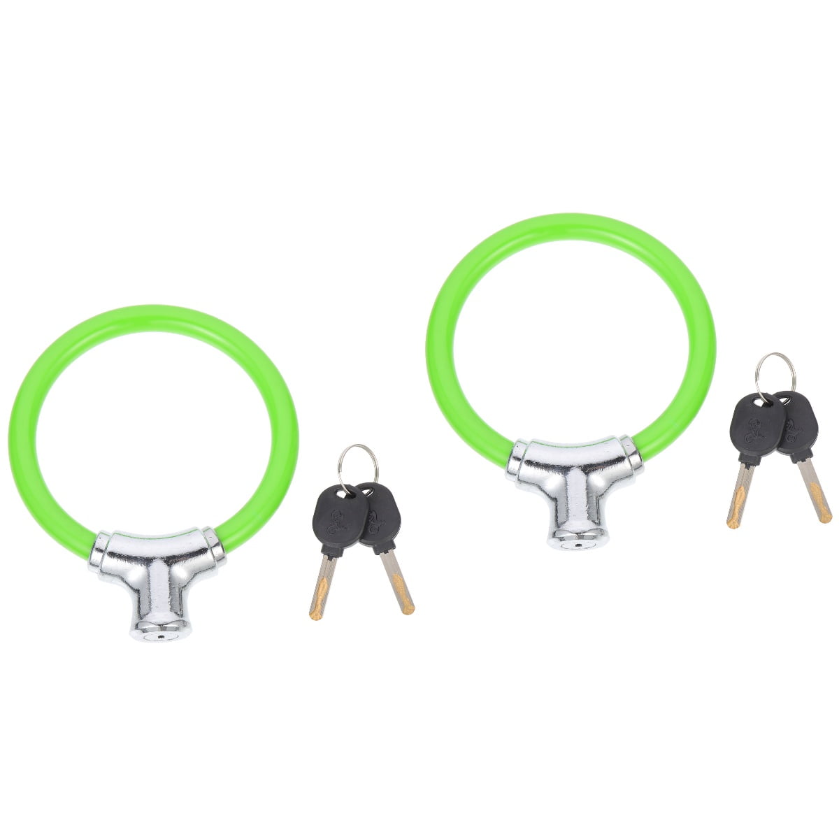 WRISTBIQUE Safe Bike Chain Lock Metal 2 Sets 5.7X4.7X1.0In For Bikers