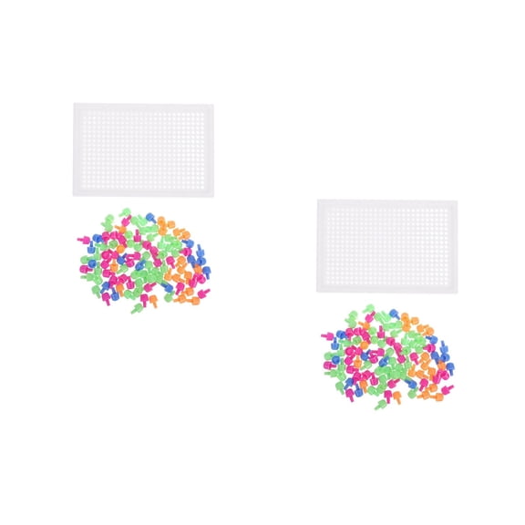 2 Sets Creative Mushroom Nail Pegboard Puzzle Educational Preschool Toy