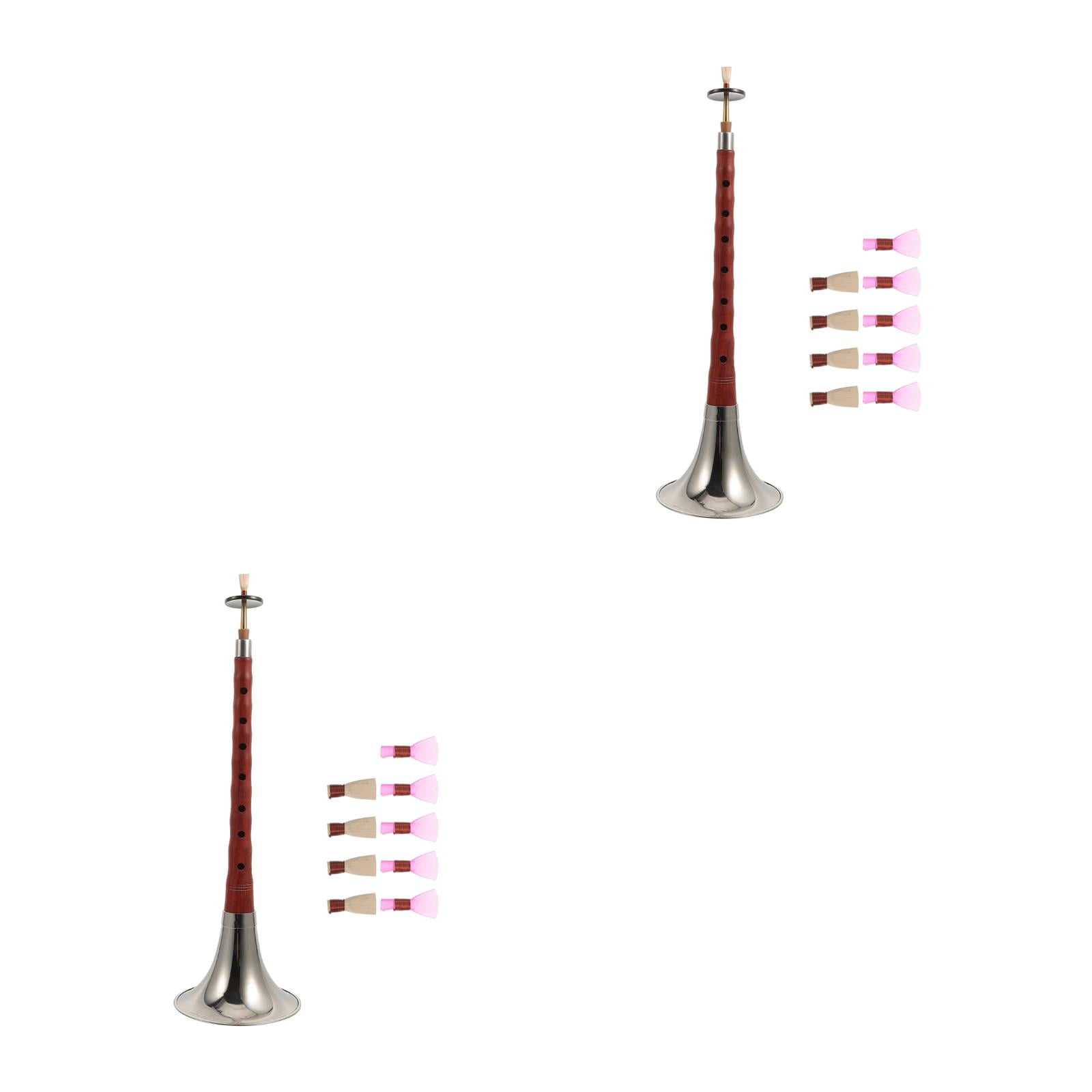LABSERRON Professional Chinese Suona Instrument Assorted Color Red Sandalwood Metal for Playing